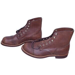 NWOB RED WING Shoes 8111 Iron Ranger 6" Boot w/ Vibram Sole Men's US Size 8.5D